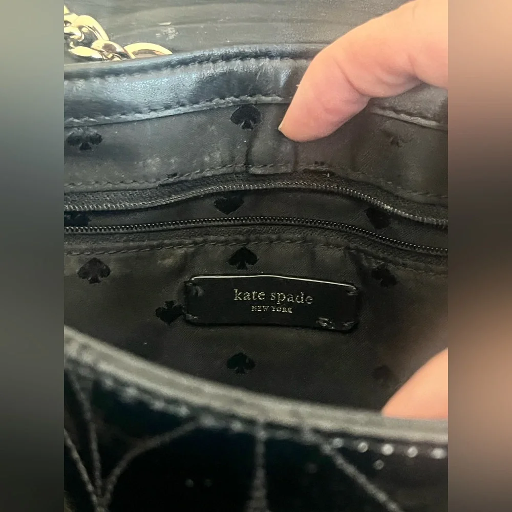 Kate Spade Briar Lane Emelyn Shoulder Bag Purse Black Patent Leather